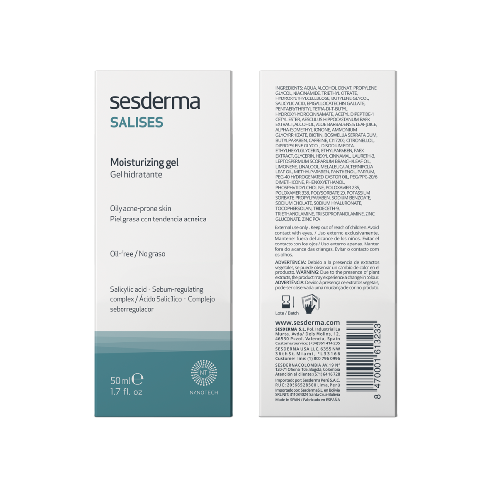 Гель увлажняющий SESDERMA SALISES Moisturizing gel 